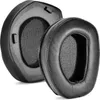 A close-up view of two black leather ear pads for headphones. Náhľad obrázku produktu