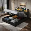 Čalouněná postel UnboxG 160x200cm s nabíjecím konektorem Náhled obrázku produktu 2