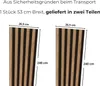 MEBANO. Akustikpaneele Holz 240 x 53 cm, Farbe: Arctis Grau Produktbild-Vorschau 2