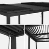 sweeek - Pergola mit Lamellendach Palace 3x6m + 2 Markisen Produktbild-Vorschau 5