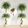 Ficus artificiel, tronc courbé Ficus artificiel avec pot Voir les images du produit 3