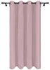 A pink curtain hanging from a curtain rod. Náhľad obrázku produktu