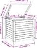 vidaXL Zahradní box 60x50x55 cm z masivního dřeva Náhled obrázku produktu 8