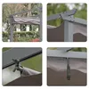 Angel Living Pergola aus Aluminium in anthrazit, Dachrohre Produktbild-Vorschau 2