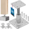 KOTARBAU® 2 pz. Supporto per Pali in Legno Acciaio Zincato Anteprima dell’immagine prodotto 1