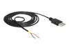 DeLOCK 85664, 1,5 m, USB A, USB 2.0, 0,48 Gbit/s, Čierna Náhľad obrázku produktu 1