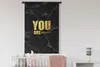 MuchoWow® Wandteppich Wandbehang Zitate - Magie - Gold - Produktbild-Vorschau 2