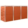 Mülltonnenbox Für 276,5X77,5X112,5 Cm Edelstahl: orange / 3 Produktbild-Vorschau 7