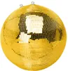 Spiegelkugel mit Sicherheitsöse 50cm gold // Discokugel - Produktbild-Vorschau 2