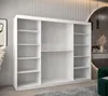 Kleiderschrank KATIE 3 - 250 cm, weiß/silber Produktbild-Vorschau 3