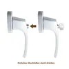 Aluminium Fenstergriff Mistral - abschließbar Produktbild-Vorschau
