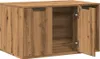 A wooden cabinet with two doors, one of which is open. Produktbild-Vorschau