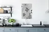 MuchoWow® Poster Hintergrund - Blumen - Schwarz - Weiß Produktbild-Vorschau 3