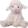 A plush toy sheep sits on a white background. Produktbild-Vorschau