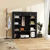 HOMCOM Armoire de rangement penderie en tissu, armoire Voir les images du produit 8