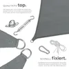tectake® Sonnensegel Sunny verschiedene Größen, HDPE mit Produktbild-Vorschau 3