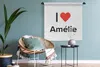 MuchoWow® Wandteppich Wandbehang Ich liebe - Amélie - Produktbild-Vorschau 4
