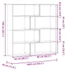 vidaXL Rohový regál 4 police černý 85x85x140 cm materiál na Náhled obrázku produktu 8