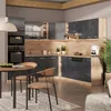 Eckküche Vicco R-Line Schwarz Beton/Goldkraft Eiche 247 x Produktbild-Vorschau 6
