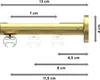 Interdeco Innenlaufstange / Gardinenstange mit Innenlauf Produktbild-Vorschau 2