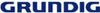 The image shows the brand name GRUNDIG in large blue letters against a white background. Produktbild-Vorschau