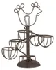 Clayre & Eef Eierhalter Ø 17x23 cm Braun Metall Huhn Produktbild-Vorschau 1