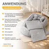 Premium BABYNEST SET 5 tlg. BEIGE Samt Velour/ Igel Braun Produktbild-Vorschau 4