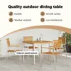 vidaXL Table de salle à manger 90 x 90 x 75 cm en bois Voir les images du produit 4