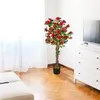 Rose Rose bush Rose bush Umělá rostlina s květy Red real Náhled obrázku produktu 2