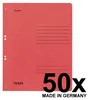 50 FALKEN Ösenhefter   rot DIN A4 Vista previa de la imagen del producto 2