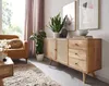 FineBuy Sideboard Mango Massivholz 140 cm 2 Türen & 3 Produktbild-Vorschau 4