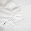 HOMLA MORAIN Mikrofaser-Bettwäsche weiß mit Spitze 220x200 Produktbild-Vorschau 3