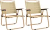 vidaXL Campingstühle 2 Stk. Beige 54x55x78 cm Oxford-Gewebe Produktbild-Vorschau 3