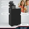 WELLGRO Treteimer 2x30L Schwarz – Edelstahl mit Softclose & Produktbild-Vorschau 4