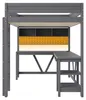 Letto a soppalco gaming 90x200 cm con scrivania, Anteprima dell’immagine prodotto 12