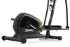 A close-up, studio shot of the lower section of a black and green elliptical trainer, with the brand name 'ZIPRO' clearly visible. Produktbild-Vorschau