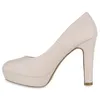 VAN HILL Damen Klassische Pumps Stiletto Plateau Vorne Produktbild-Vorschau 2