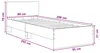 Rama łóżka z wezgłowiem Czarny dąb 80 x 200 cm Podgląd zdjęcia produktu 8
