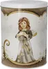 A decorative tin can featuring an illustration of an angel. Anteprima dell’immagine prodotto