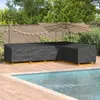 Copertura per mobili Nero 330 x 255 x 80 cm Tessuto Oxford Anteprima dell’immagine prodotto 3
