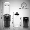 Product dimensions collage with different parts of a blender. Produktbild-Vorschau