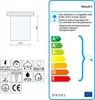 Diagrams and an energy efficiency label for a light fixture. Produktbild-Vorschau