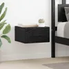 vidaXL Nočný stolík čierny dubový vzhľad 35 x 35 x 20 cm Náhľad obrázku produktu 2