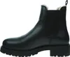 A side view of a black Chelsea boot with a thick sole and faux fur lining. Anteprima dell’immagine prodotto