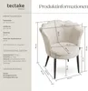 tectake® Sessel Stella dick gepolstert, mit Samtbezug oder Produktbild-Vorschau 5