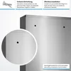 Jago® Medizinschrank - Abschließbar, 4 Fächer, Stahl, Glas, Produktbild-Vorschau 3