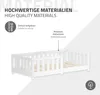 ML-Design Kinderbett 70x140 cm Weiß Bodenbett für Kinder Produktbild-Vorschau 5