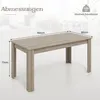 Esstisch aus Holz 160 x 80 cm großer Tisch rechteckig Produktbild-Vorschau 3