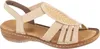 Rieker Damen Schlüpf Sandale mit Stretchriemen beige Produktbild-Vorschau 1