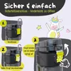 Trinkflasche Kinder, 500ml, leicht - Dinos-schwarz Produktbild-Vorschau 7